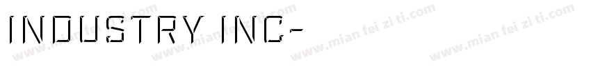 Industry Inc字体转换